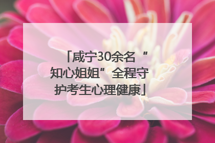 咸宁30余名“知心姐姐”全程守护考生心理健康
