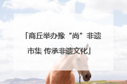 商丘举办豫“尚”非遗市集 传承非遗文化