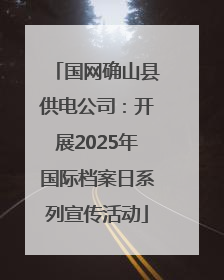国网确山县供电公司：开展2025年国际档案日系列宣传活动