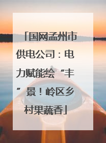 国网孟州市供电公司：电力赋能绘“丰”景！岭区乡村果蔬香