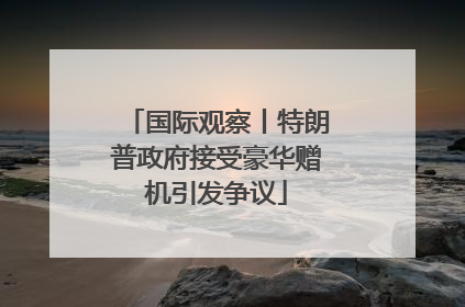 国际观察丨特朗普政府接受豪华赠机引发争议