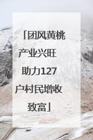 团风黄桃产业兴旺 助力127户村民增收致富