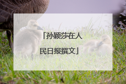 孙颖莎在人民日报撰文