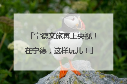 宁德文旅再上央视！在宁德，这样玩儿！
