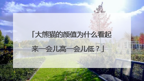 大熊猫的颜值为什么看起来一会儿高一会儿低？