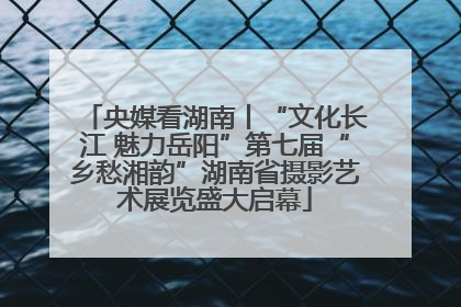 央媒看湖南丨“文化长江 魅力岳阳”第七届“乡愁湘韵”湖南省摄影艺术展览盛大启幕
