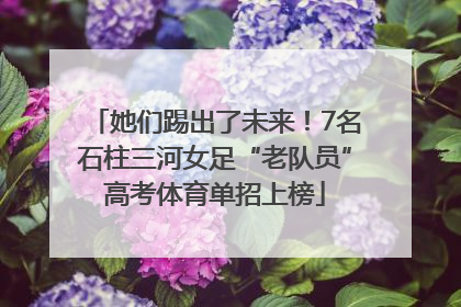 她们踢出了未来！7名石柱三河女足“老队员”高考体育单招上榜