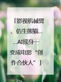 影视机械臂、仿生熊猫……AI摇身一变成电影“创作合伙人”