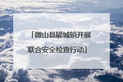 微山县驩城镇开展联合安全检查行动