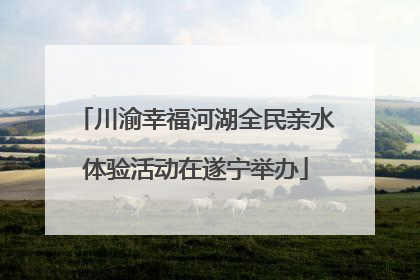 川渝幸福河湖全民亲水体验活动在遂宁举办