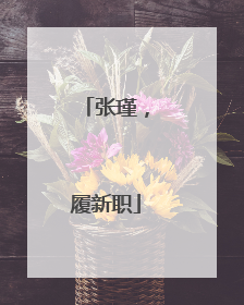 张瑾，履新职