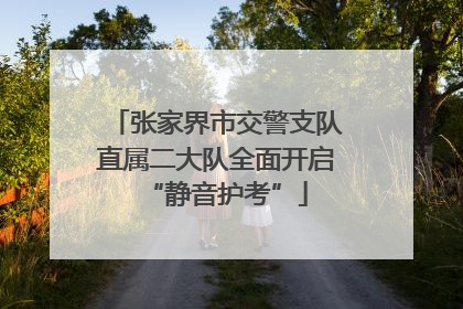 张家界市交警支队直属二大队全面开启“静音护考”
