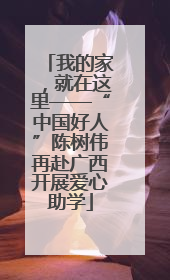 我的家，就在这里——“中国好人”陈树伟再赴广西开展爱心助学
