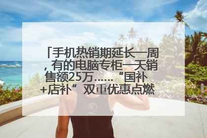 手机热销期延长一周，有的电脑专柜一天销售额25万……“国补+店补”双重优惠点燃德州“考后经济”