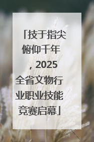 技于指尖 俯仰千年，2025全省文物行业职业技能竞赛启幕