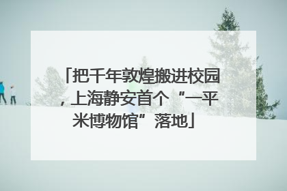 把千年敦煌搬进校园，上海静安首个“一平米博物馆”落地