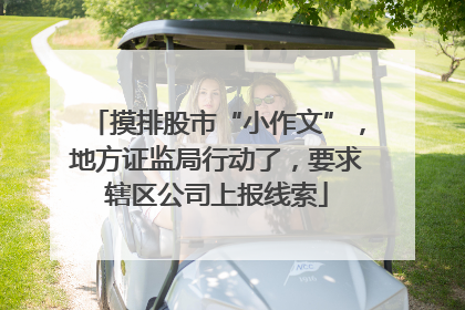 摸排股市“小作文”，地方证监局行动了，要求辖区公司上报线索