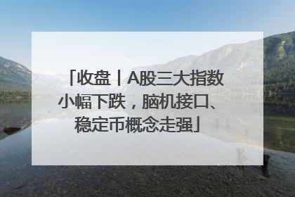 收盘丨A股三大指数小幅下跌，脑机接口、稳定币概念走强