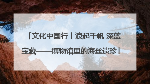文化中国行丨浪起千帆 深蓝宝藏——博物馆里的海丝遗珍