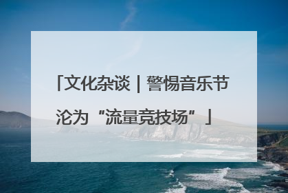 文化杂谈｜警惕音乐节沦为“流量竞技场”