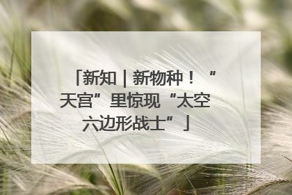 新知｜新物种！“天宫”里惊现“太空六边形战士”