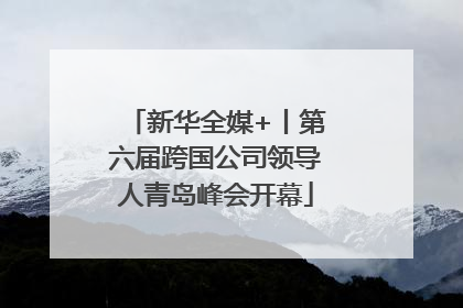 新华全媒+丨第六届跨国公司领导人青岛峰会开幕