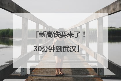 新高铁要来了！30分钟到武汉