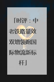 时评：中老铁路量效双增领跑国际物流新标杆