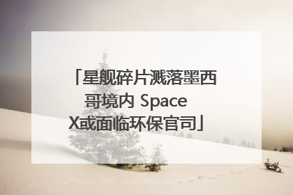 星舰碎片溅落墨西哥境内 SpaceX或面临环保官司