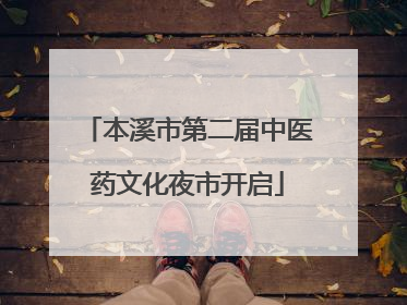 本溪市第二届中医药文化夜市开启