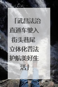 武昌法治直通车驶入街头巷尾 立体化普法护航美好生活