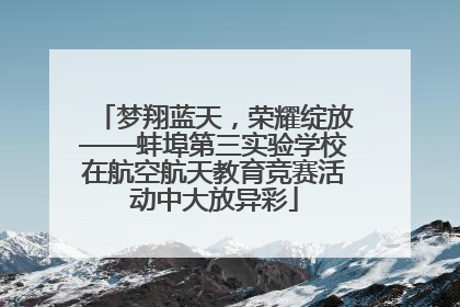 梦翔蓝天，荣耀绽放——蚌埠第三实验学校在航空航天教育竞赛活动中大放异彩