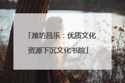 潍坊昌乐：优质文化资源下沉文化书院