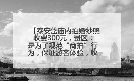 泰安岱庙内拍婚纱照收费300元，景区：是为了规范“商拍”行为，保证游客体验，收取费用全部上交国库