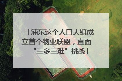 浦东这个人口大镇成立首个物业联盟，直面“三多三难”挑战