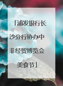 浦发银行长沙分行协办中非经贸博览会美食节