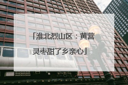淮北烈山区：黄营灵枣甜了乡亲心