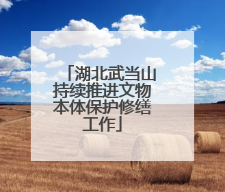 湖北武当山持续推进文物本体保护修缮工作