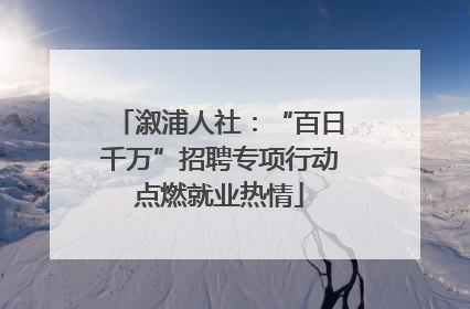 溆浦人社：“百日千万”招聘专项行动点燃就业热情
