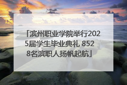 滨州职业学院举行2025届学生毕业典礼 8528名滨职人扬帆起航