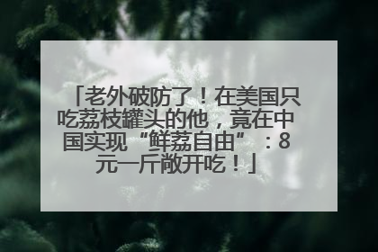 老外破防了！在美国只吃荔枝罐头的他，竟在中国实现“鲜荔自由”：8元一斤敞开吃！