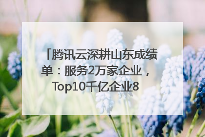 腾讯云深耕山东成绩单：服务2万家企业，Top10千亿企业8家选择腾讯云