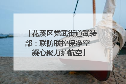 花溪区党武街道武装部：联防联控保净空 凝心聚力护航空