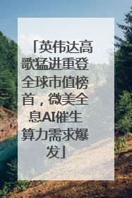 英伟达高歌猛进重登全球市值榜首，微美全息AI催生算力需求爆发