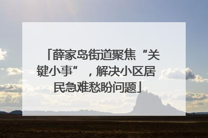 薛家岛街道聚焦“关键小事”，解决小区居民急难愁盼问题