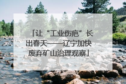 让“工业伤疤”长出春天——辽宁加快废弃矿山治理观察