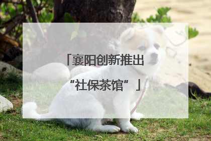 襄阳创新推出“社保茶馆”