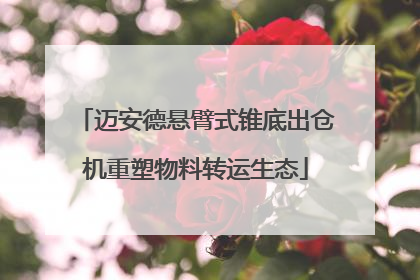 迈安德悬臂式锥底出仓机重塑物料转运生态