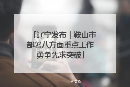 辽宁发布｜鞍山市部署八方面重点工作勇争先求突破
