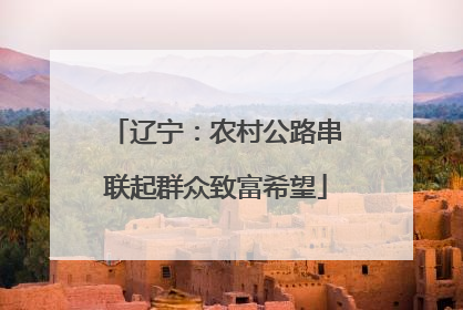 辽宁：农村公路串联起群众致富希望